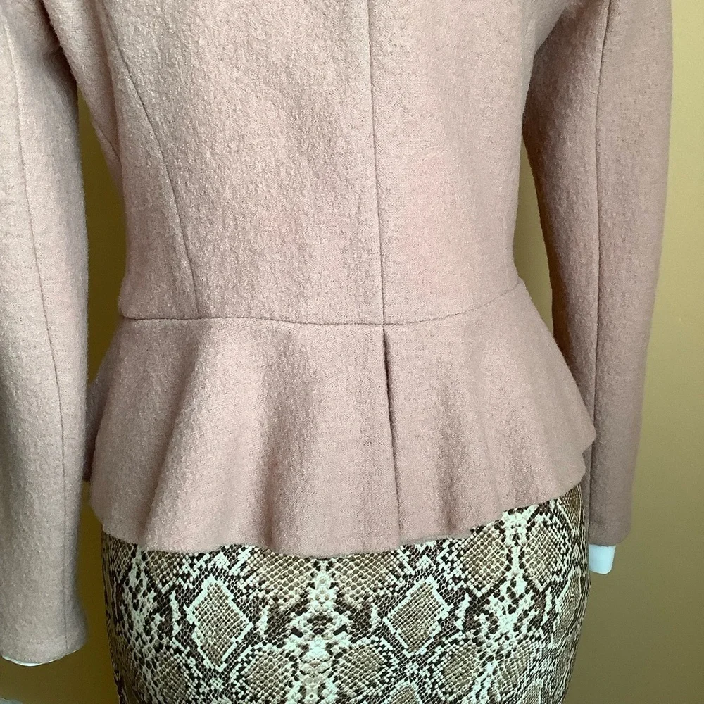 IRIS SETLAKWE Blush Wool Hourglass Blazer Size 6 - Picture 8 of 16